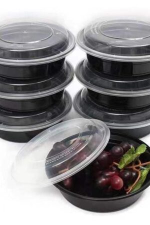 BOITE RONDE NOIRE 1000ML A/C MY1000 X 3PQT X50PCS