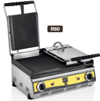 APPAREIL PANINI  DOUBLE COMPARTIMENTS ÉLECTRIQUE R80