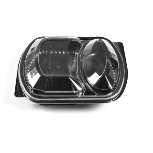 BARQUETTE 2 COMPARTIMENTS NOIRE