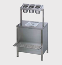 DISTRIBUTEUR DE COUVERTS PAIN ET PLATEAU
