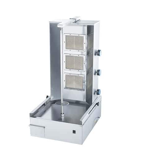 APPAREIL CHAWARMA 3 FEUX AVEC TOURNE BROCHE