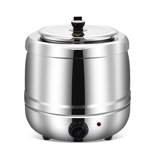 Marmite à soupe électrique 10L Professionnelle en Inox (400W - 3°C à 85°C)