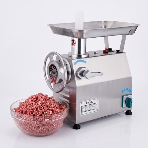 Hachoir à viande professionnel TK-22 en Inox (0,75 kW - 220V)